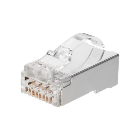 Cat 6 UTP and STP Pass Through RJ45 Connector With Snagless Latch